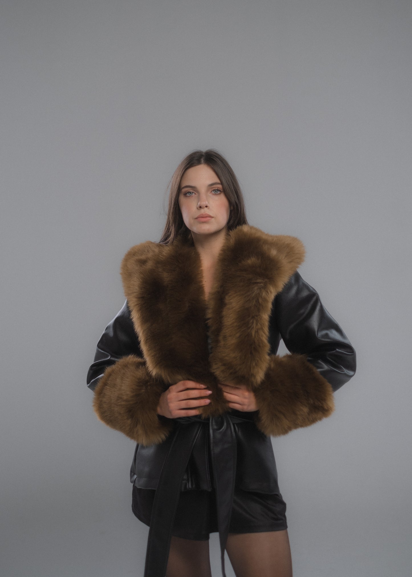 Leather Fur Jacket