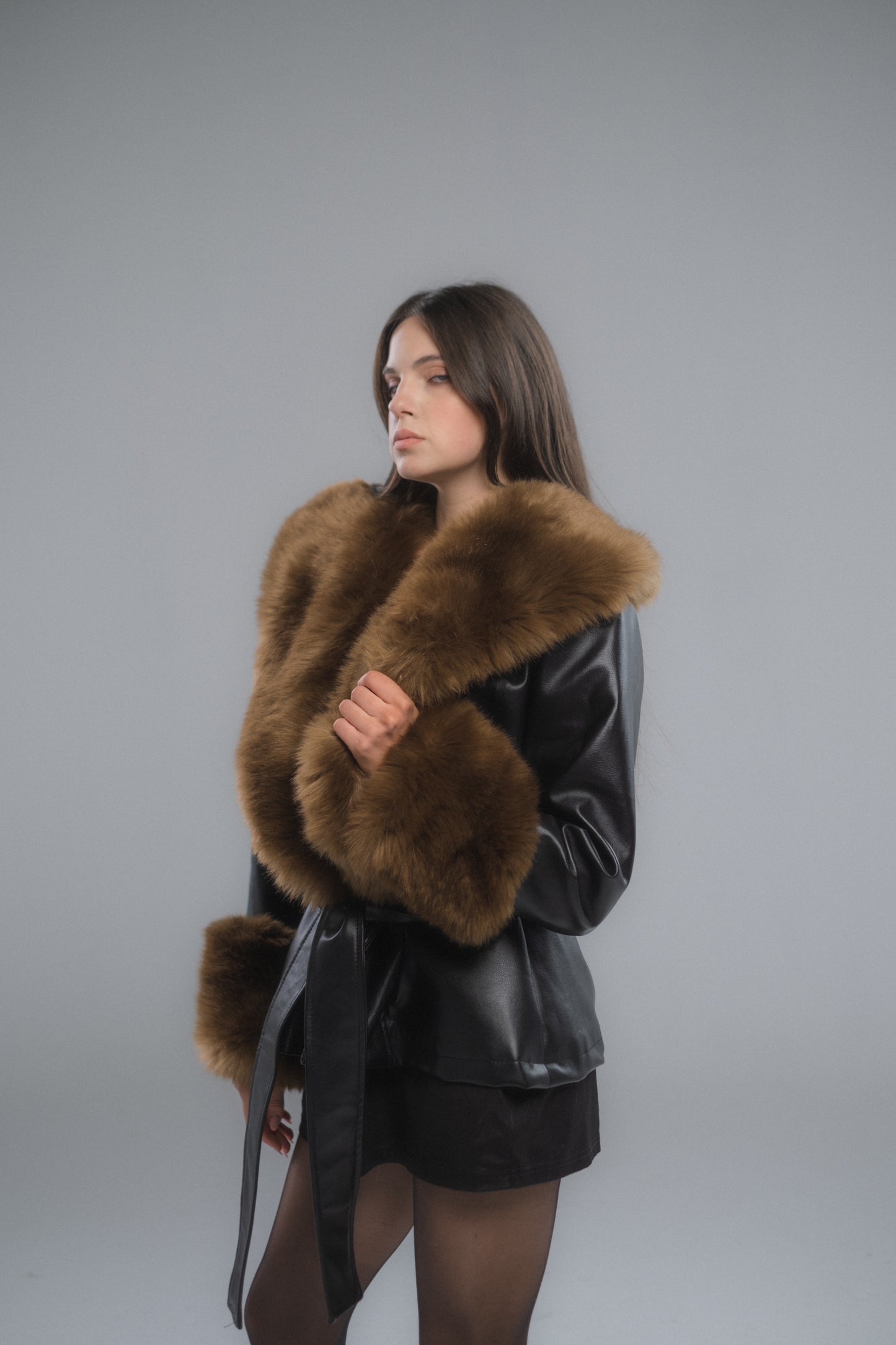 Leather Fur Jacket