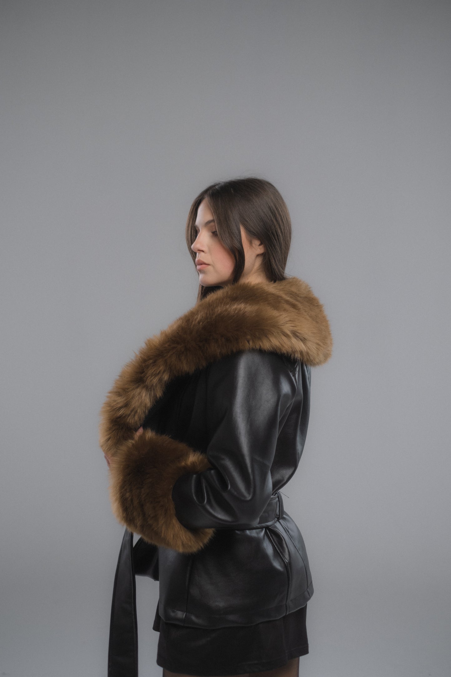 Leather Fur Jacket