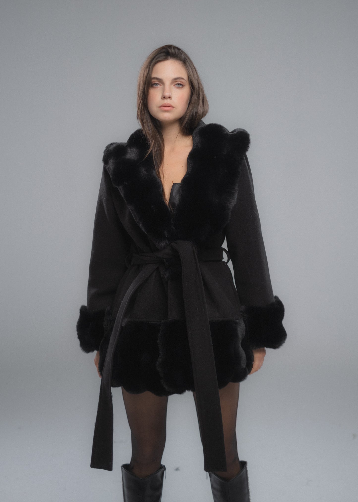 Russet-Fur Short Jacket