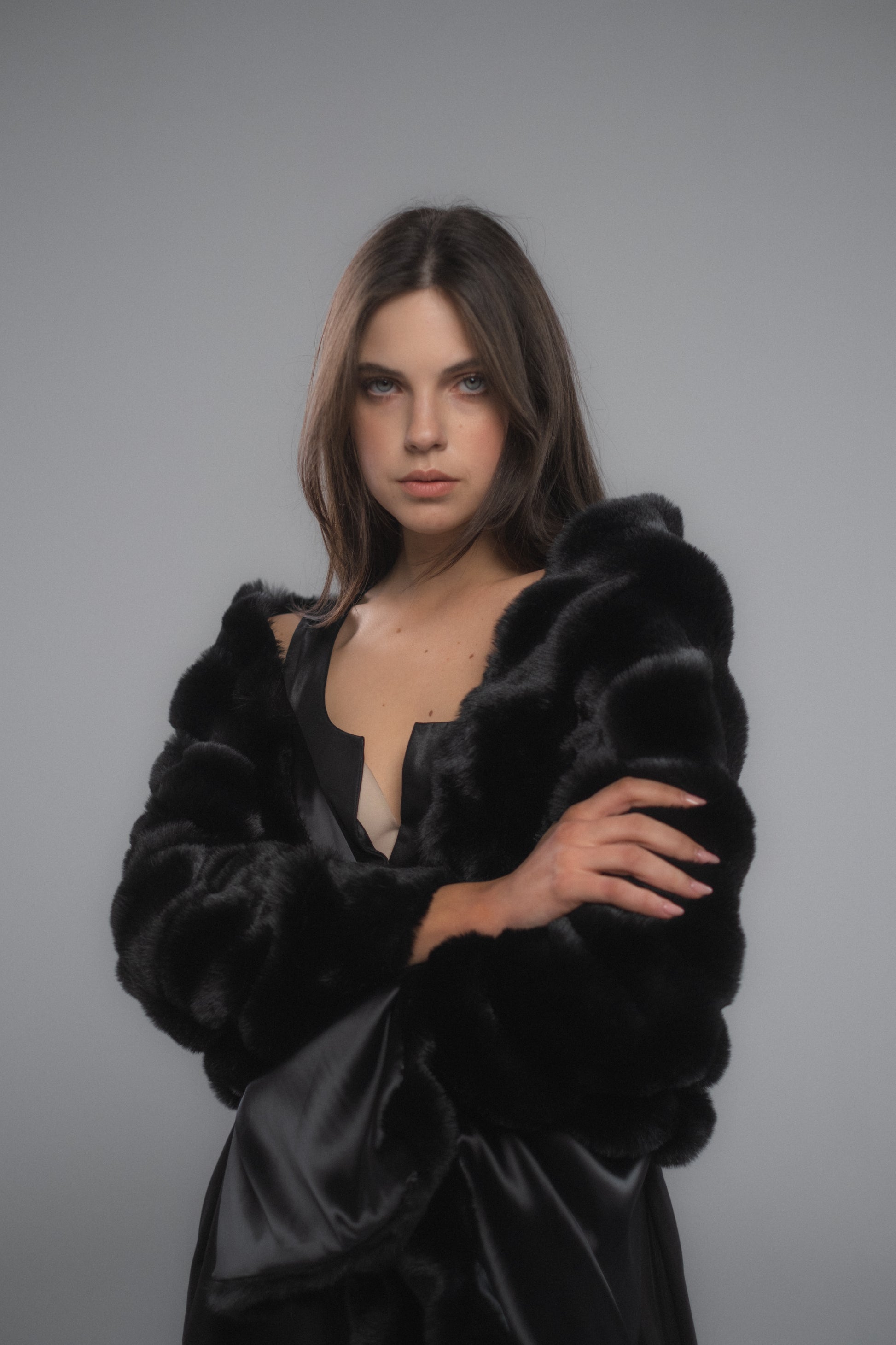 black dress with fur shawl Amazon.com: Datangep Women Fashion Black Sequins Faux Fur Wraps Shawls Stoles Cape for Prom Evening Party dress Outwear Coat : Everything Else