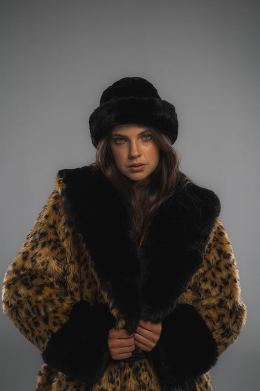 Tiger (Black Collar) Fur Coat