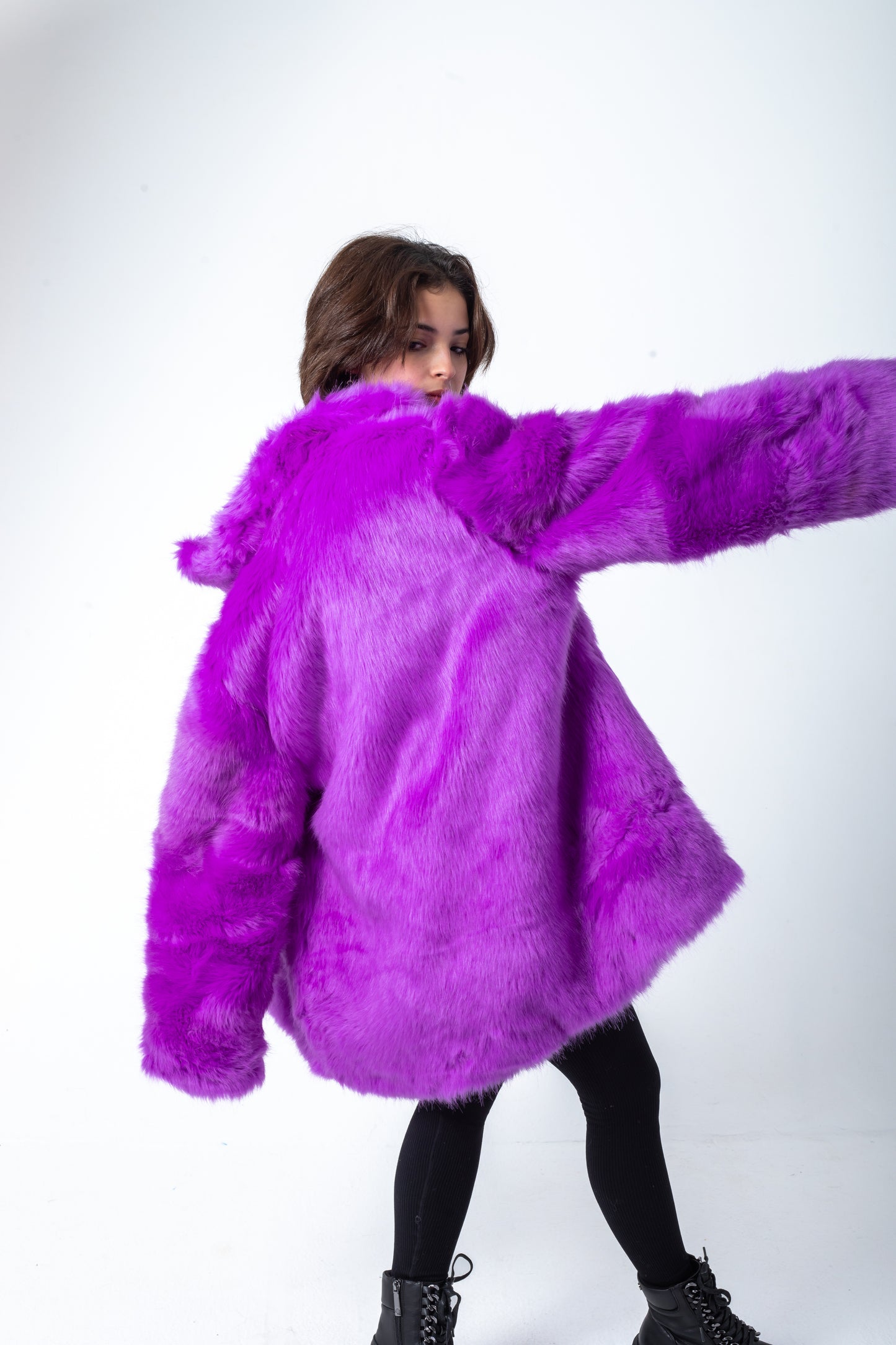 Purple Fur Jacket
