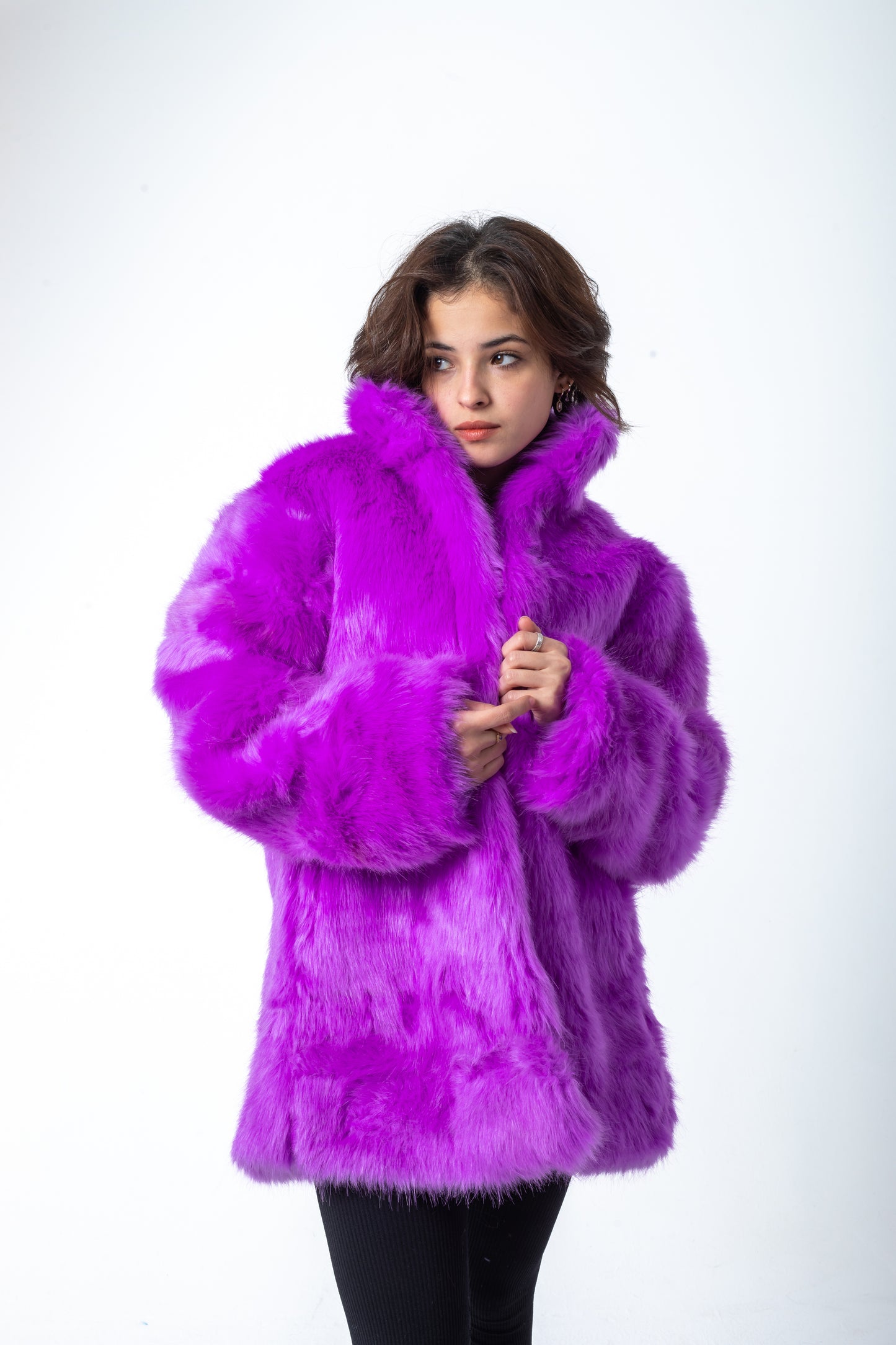 Purple Fur Jacket