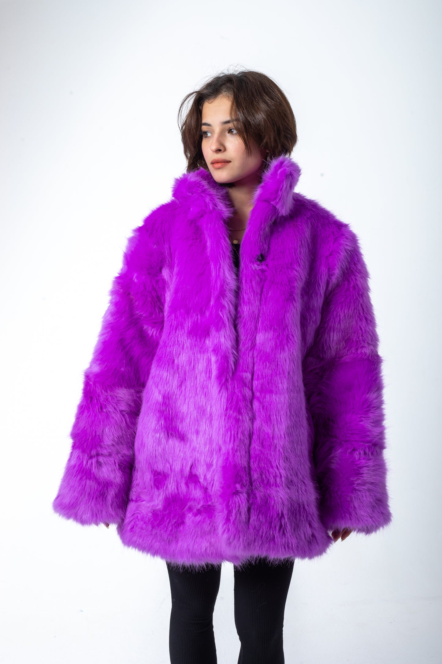 Purple Fur Jacket