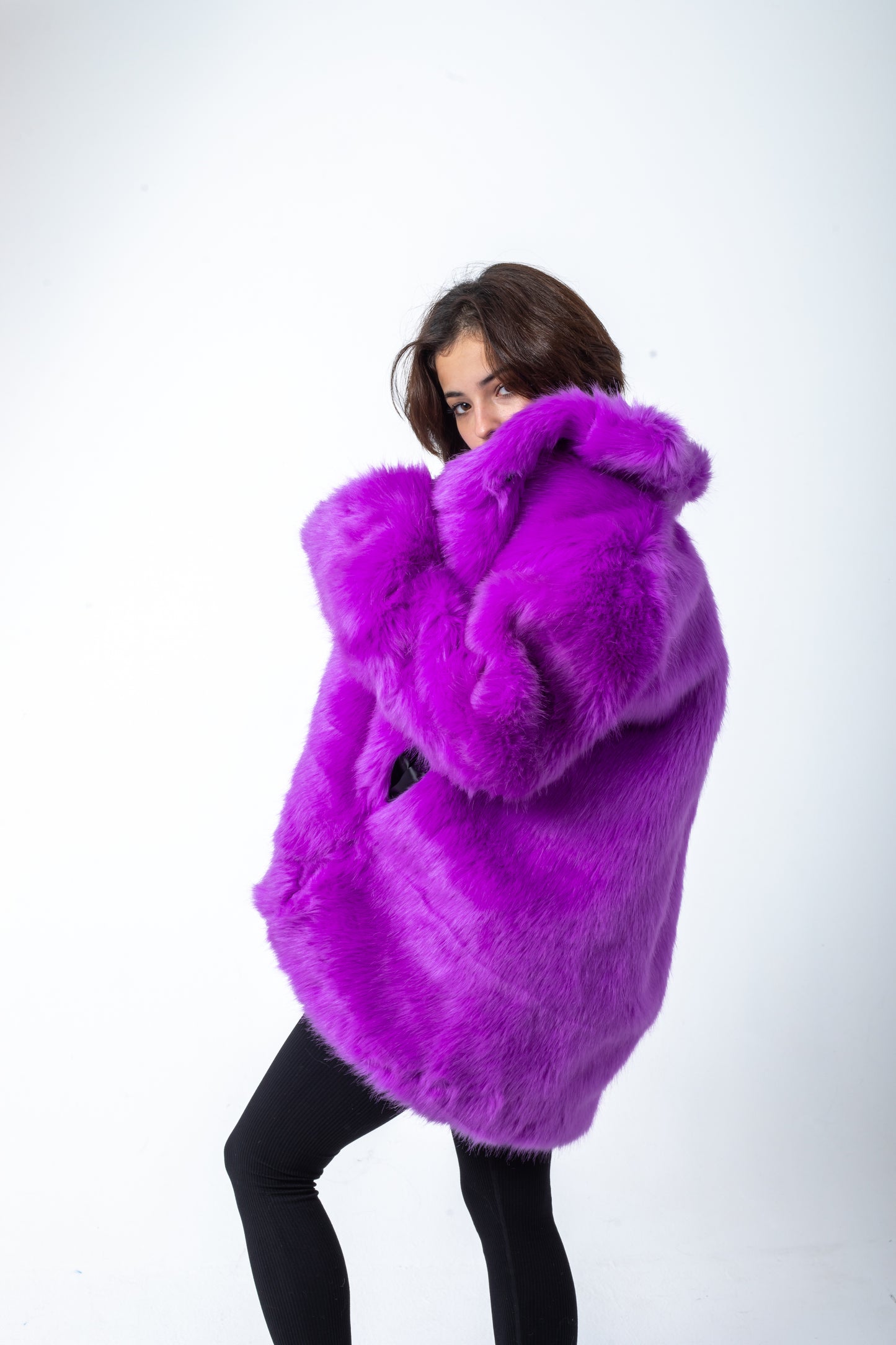Purple Fur Jacket