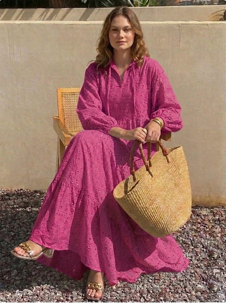 PRIMROSE EYELET MAXI DRESS