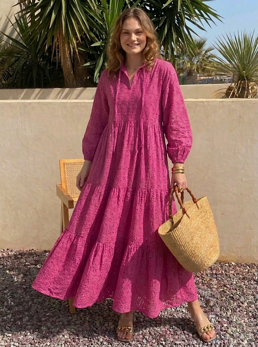 PRIMROSE EYELET MAXI DRESS