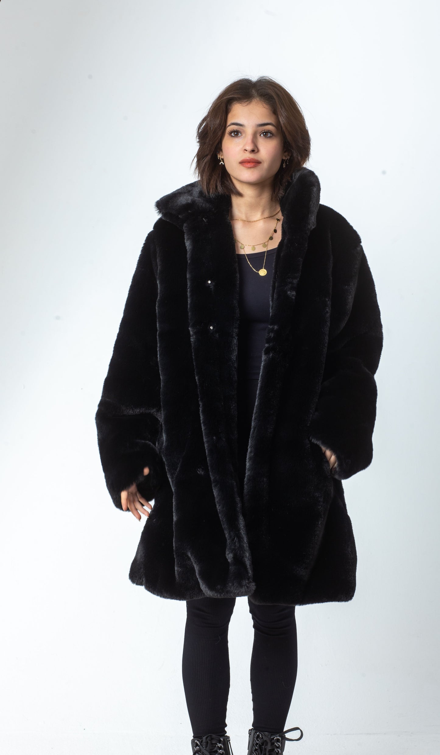 Plain Fur Coat