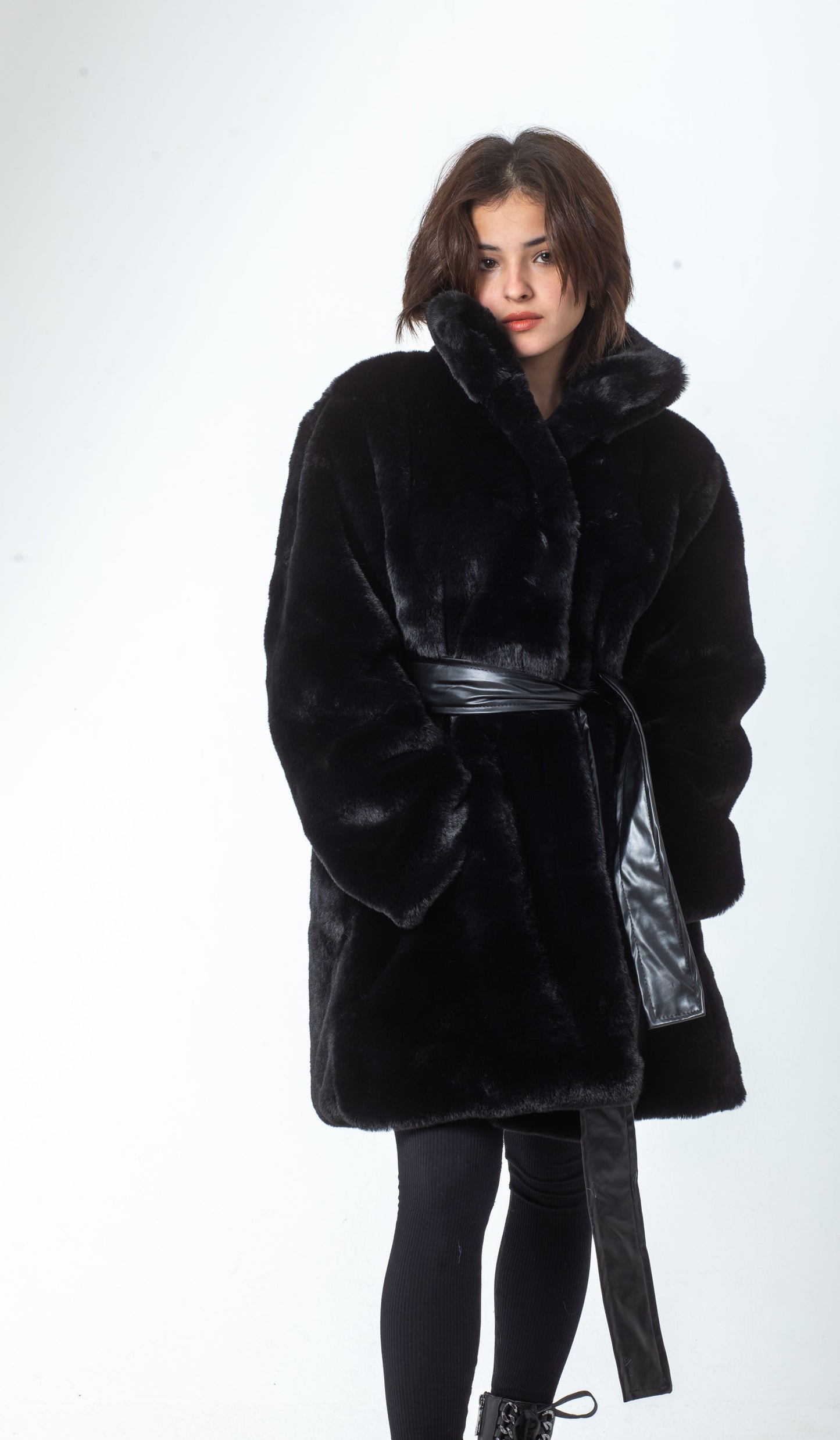 Plain Fur Coat